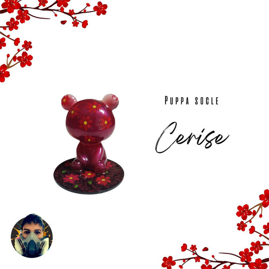 🧸✨ Puppa – Édition Ourson Rouge Fleuri ✨🧸