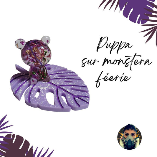 🧚‍♀️🧸 Puppa – Édition Féerie Monstera 💜🌿